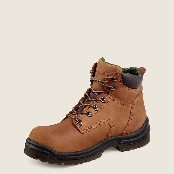 Mens Red Wing King Toe® - 6-inch Toe - Safety Boots Brown - CVZ479583